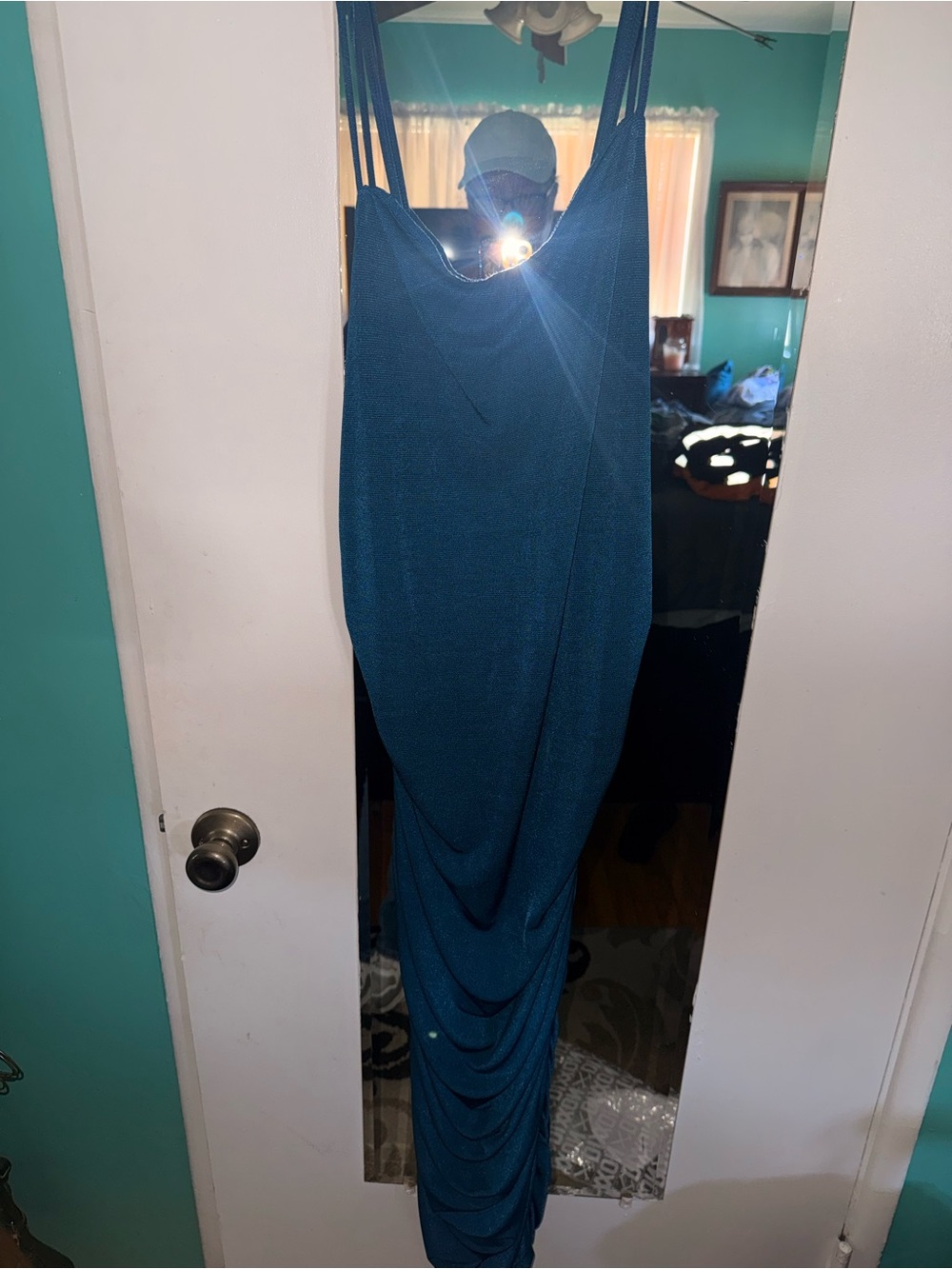 SHEIN Teal Curve 3XL Stretch Knit Top